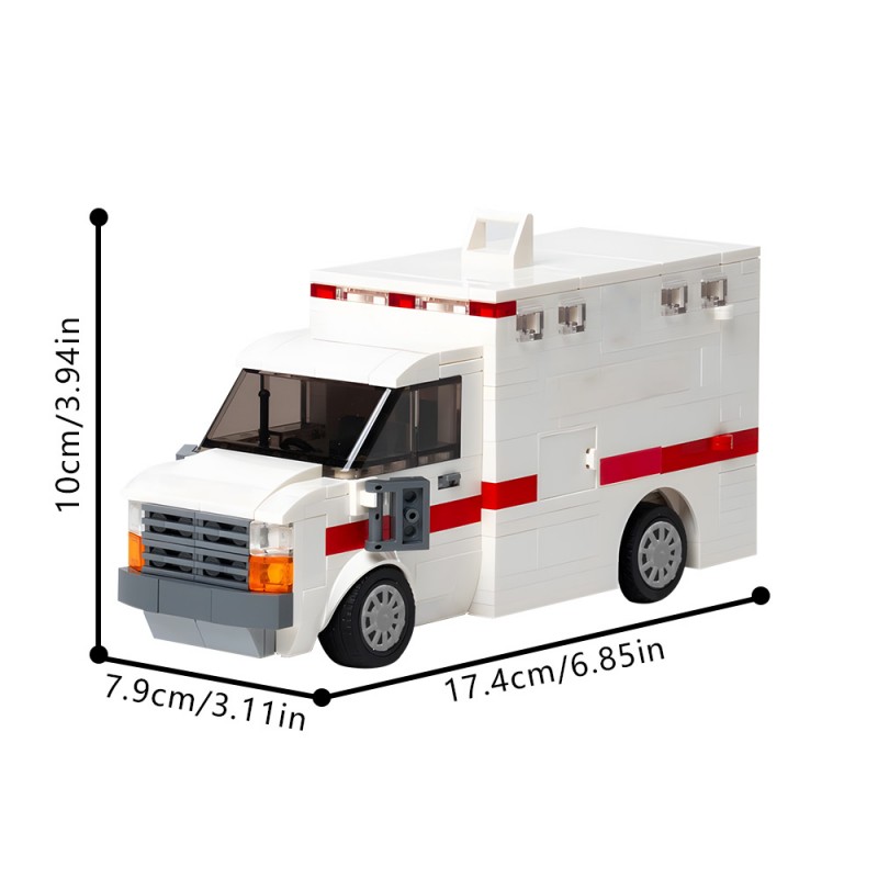 GOBRICKS MOC 203861 Ambulance - YWOBB