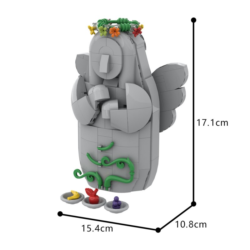 GOBRICKS MOC A1747 Zelda Goddess Statue - YWOBB