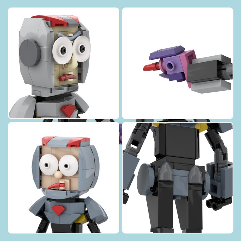GOBRICKS MOC A1736 Rick and Morty Purge Suit - YWOBB
