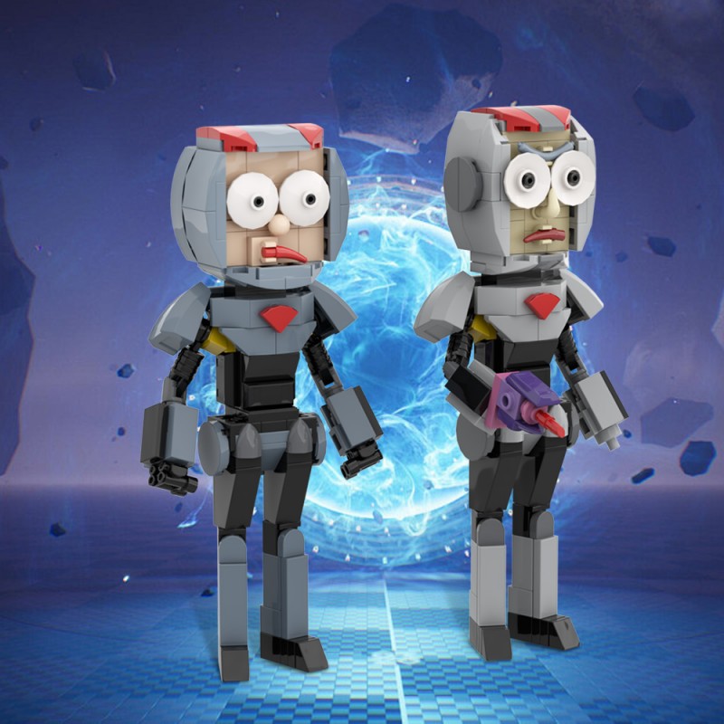 GOBRICKS MOC A1736 Rick and Morty Purge Suit - YWOBB