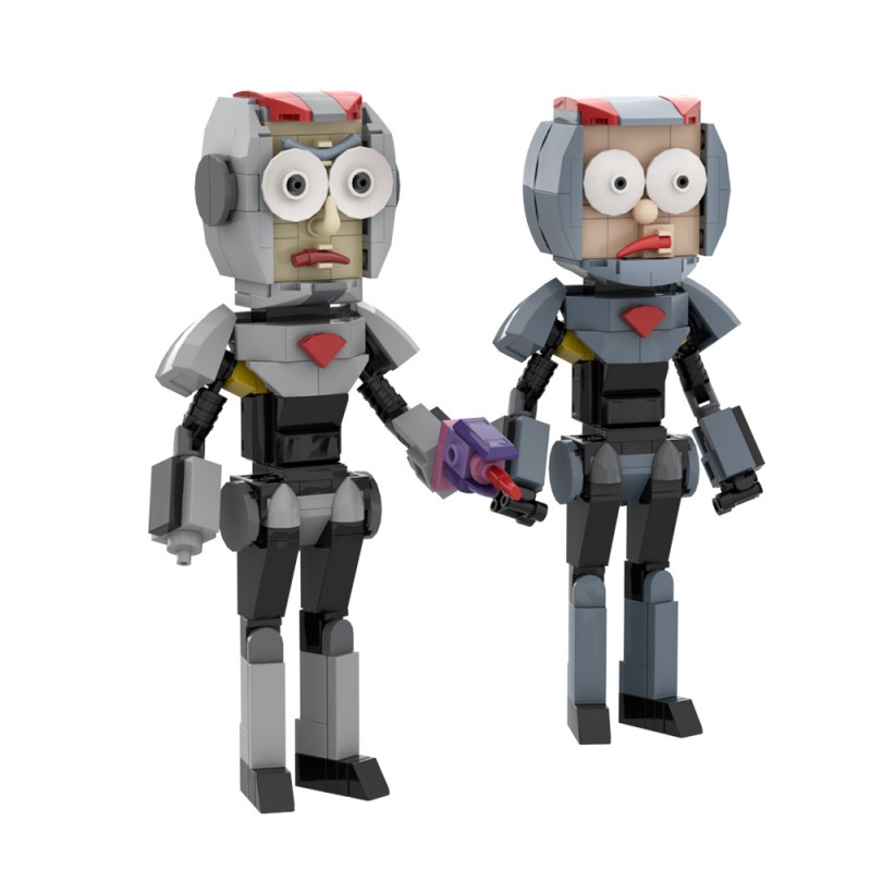 GOBRICKS MOC A1736 Rick and Morty Purge Suit - YWOBB