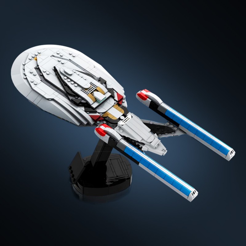 GOBRICKS MOC 203712 USS Enterprise (NCC-1701-E) Midi Scale - YWOBB