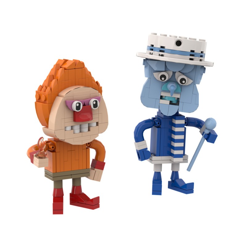GOBRICKS MOC A1749 Snow Miser Heat Miser Song - YWOBB