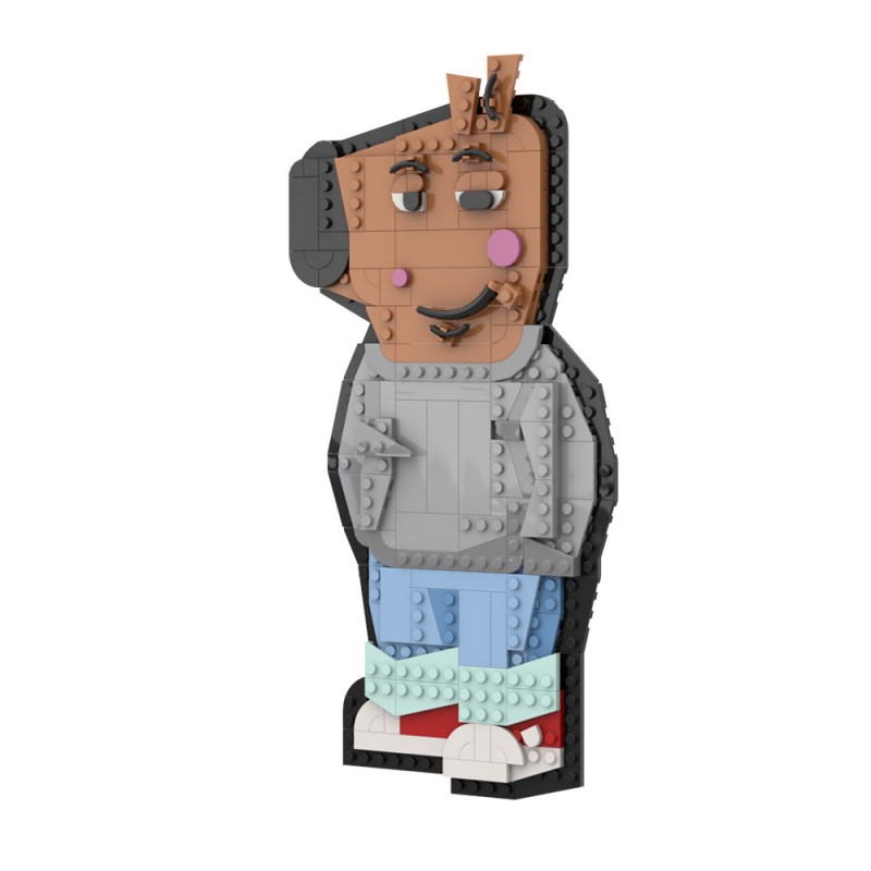 GOBRICKS MOC A1752 Chill Guy - YWOBB