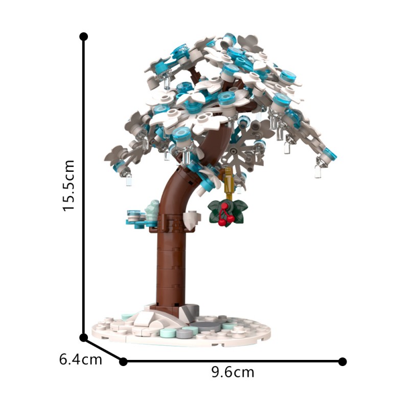 GOBRICKS MOC 201600 Christmas Frozen Tree - YWOBB