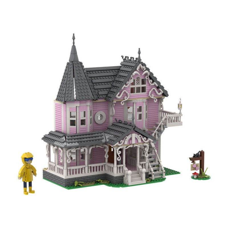 GOBRICKS MOC A1734 Ghost Mama - Pink Palace Apartment - YWOBB