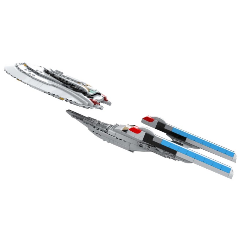 GOBRICKS MOC 203712 USS Enterprise (NCC-1701-E) Midi Scale - YWOBB