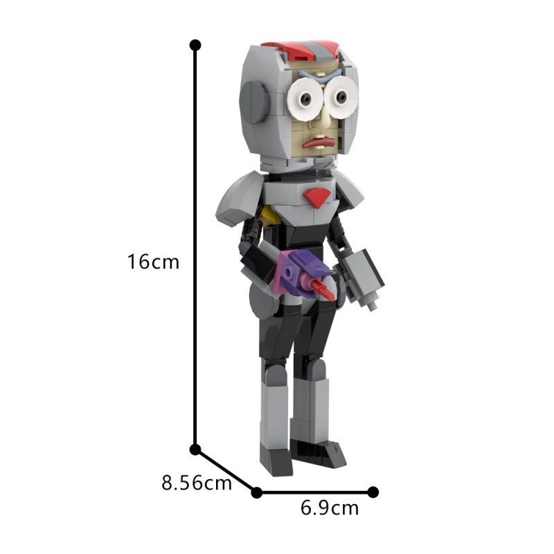 GOBRICKS MOC A1736 Rick and Morty Purge Suit - YWOBB