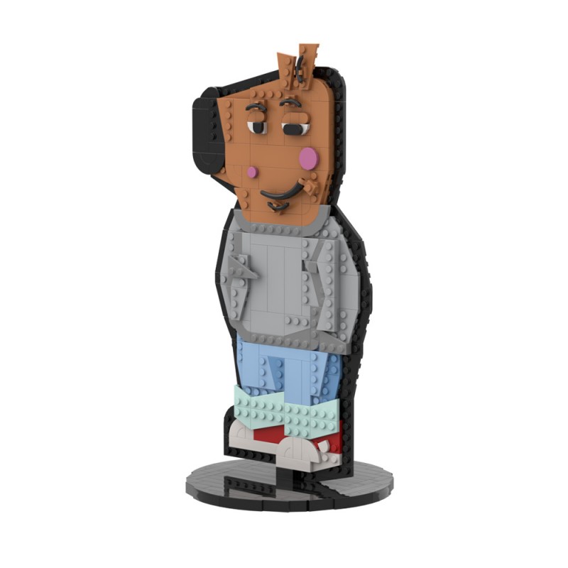 GOBRICKS MOC A1752 Chill Guy - YWOBB