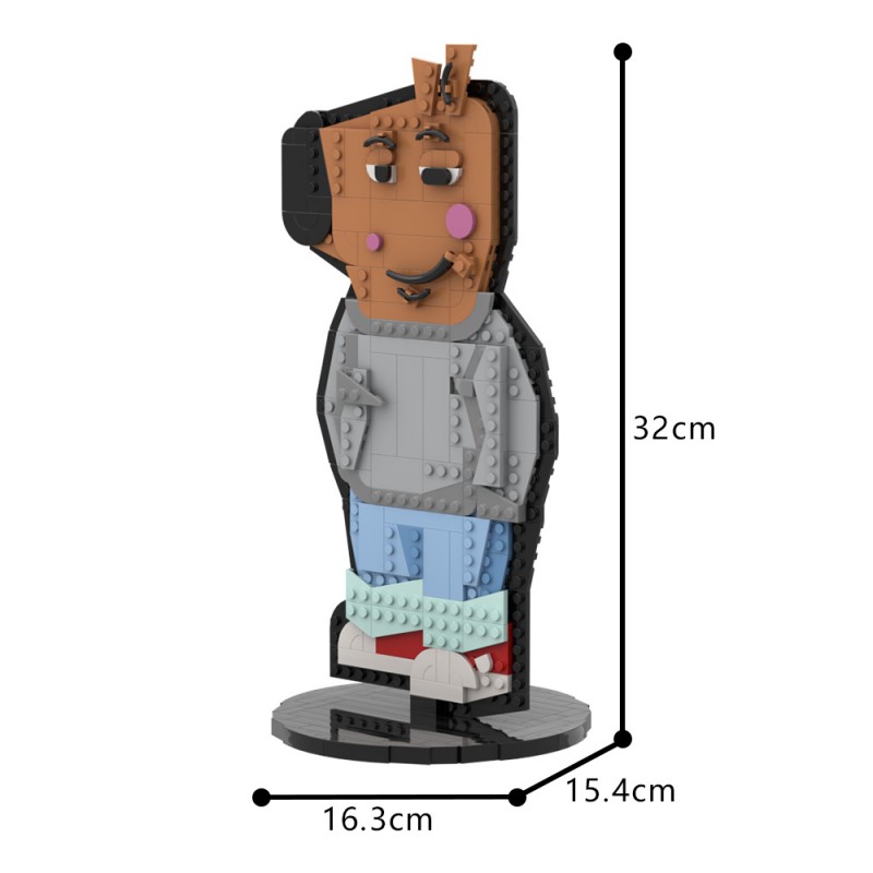 GOBRICKS MOC A1752 Chill Guy - YWOBB