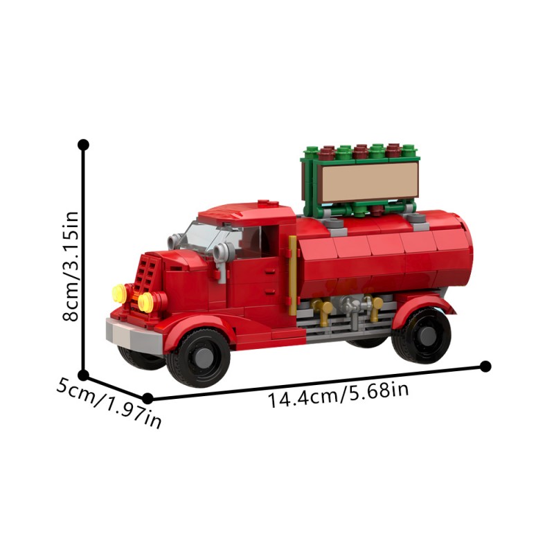 GOBRICKS MOC 204767 Christmas Hot Cocoa Truck - YWOBB