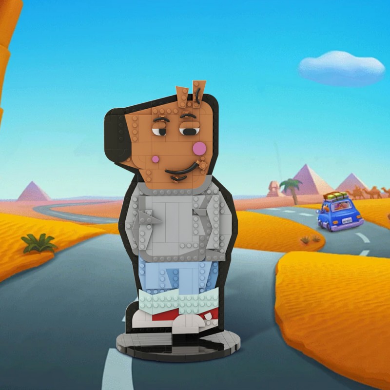 GOBRICKS MOC A1752 Chill Guy - YWOBB