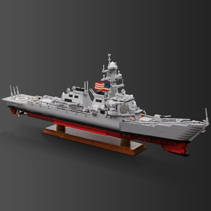 GOBRICKS MOC 200393 Arleigh Burke-class destroyer - YWOBB