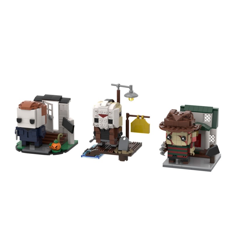 GOBRICKS MOC A0652 Halloween Friday the 13th A Nightmare on Elm Street - YWOBB