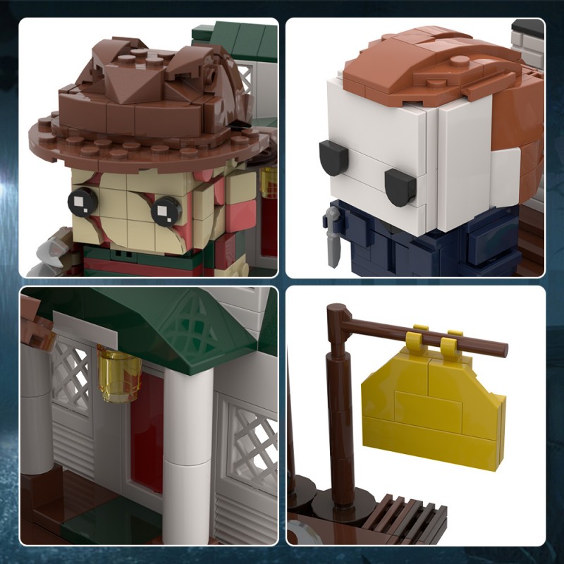 GOBRICKS MOC A0652 Halloween Friday the 13th A Nightmare on Elm Street - YWOBB