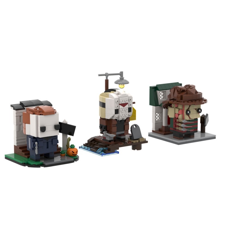 GOBRICKS MOC A0652 Halloween Friday the 13th A Nightmare on Elm Street - YWOBB