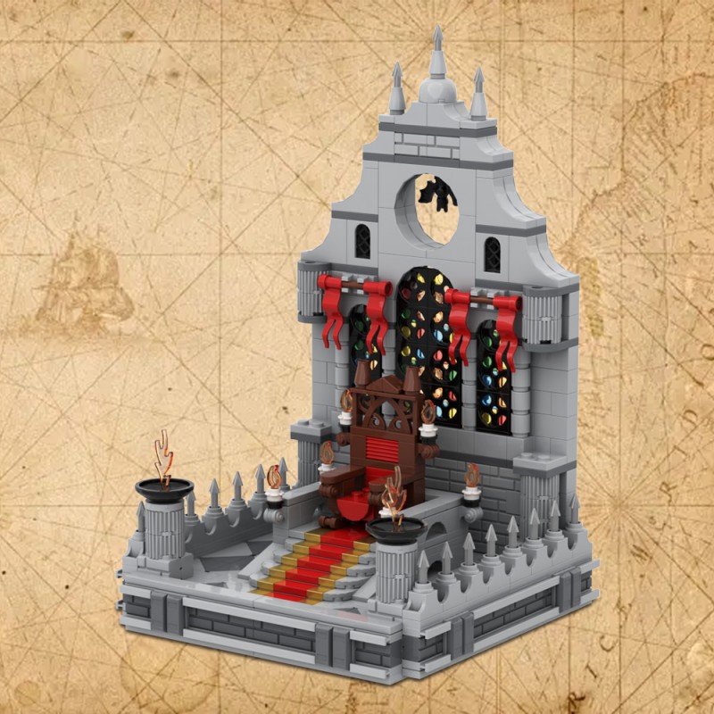 GOBRICKS MOC 196572 Strahd's Throne Room - YWOBB
