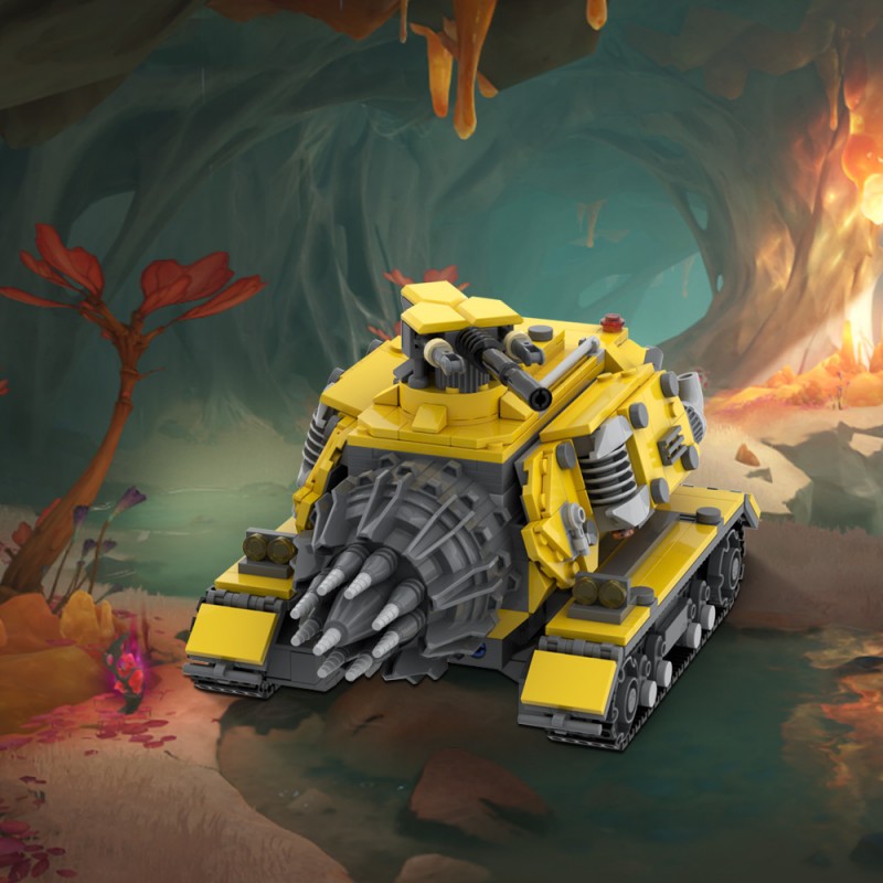 GOBRICKS MOC A1753 Deep Rock Galactic Drilling Rig - YWOBB