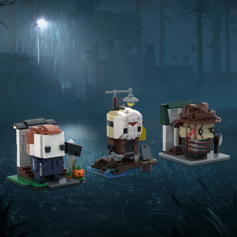 GOBRICKS MOC A0652 Halloween Friday the 13th A Nightmare on Elm Street - YWOBB