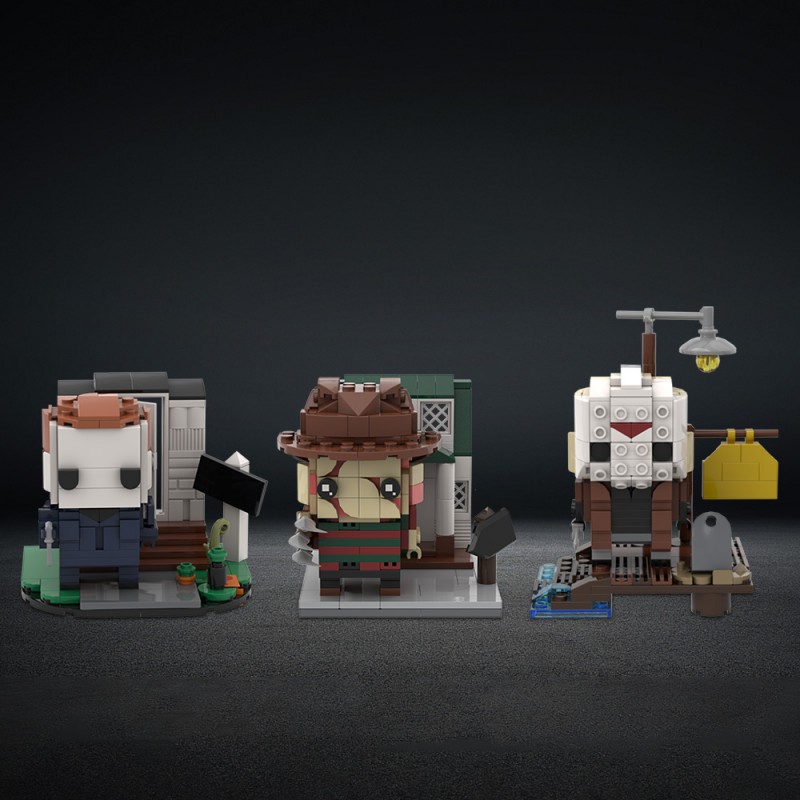GOBRICKS MOC A0652 Halloween Friday the 13th A Nightmare on Elm Street - YWOBB