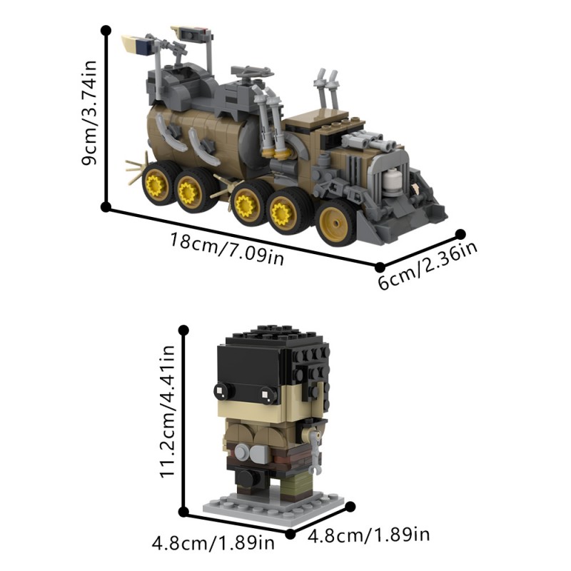 GOBRICKS MOC 202186 Furiosa  War Rig - YWOBB