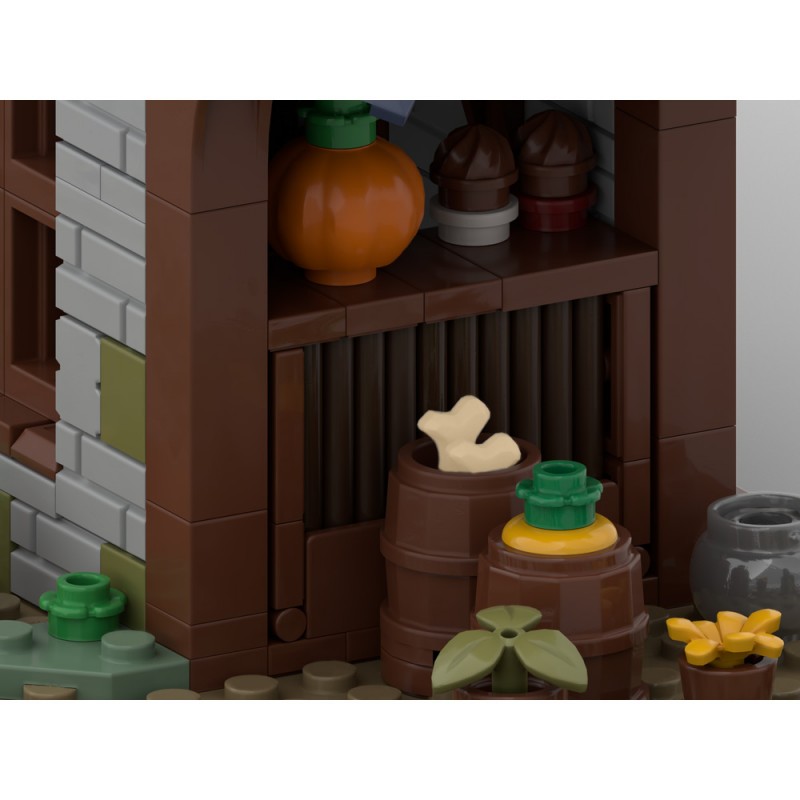 GOBRICKS MOC 201605 Medieval Market Street - YWOBB