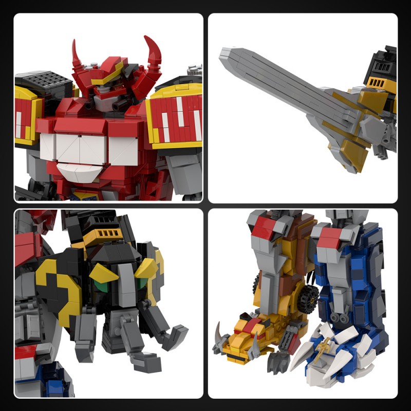 GOBRICKS MOC A1667 Mighty Morphin Power Rangers - YWOBB