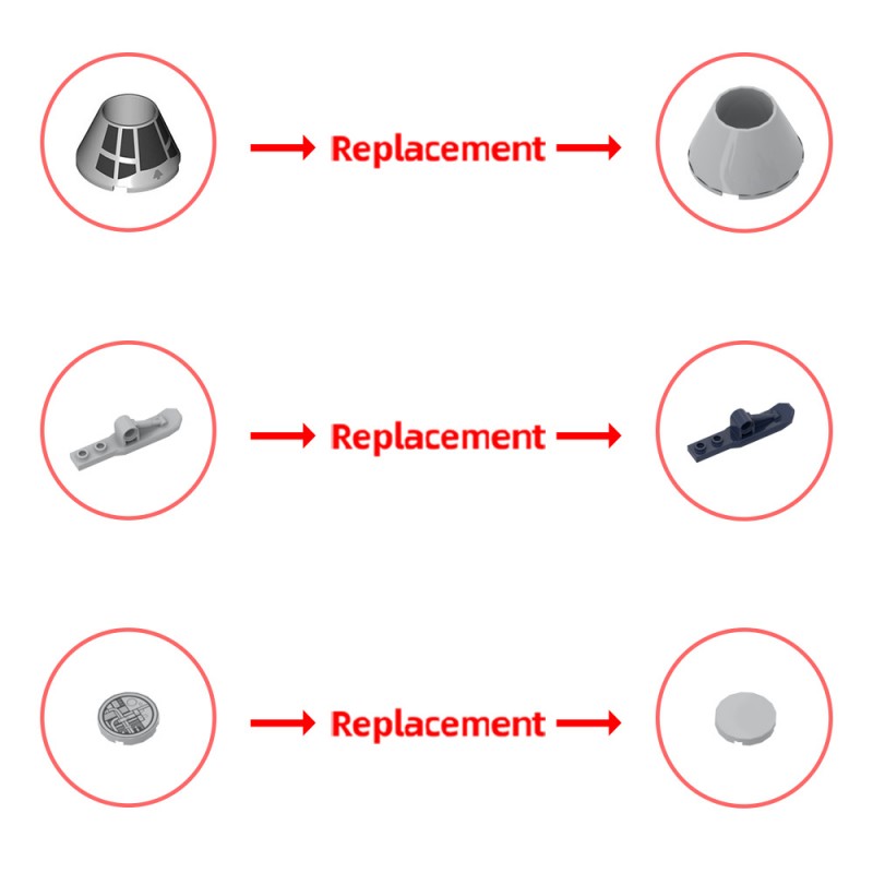 GOBRICKS MOC 193629 Dash Rendar's Outrider from Falcon - YWOBB