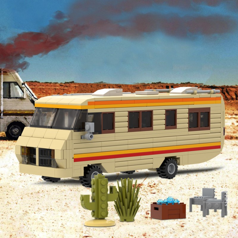 GOBRICKS MOC A0630 Breaking Bad RV Small Edition - YWOBB