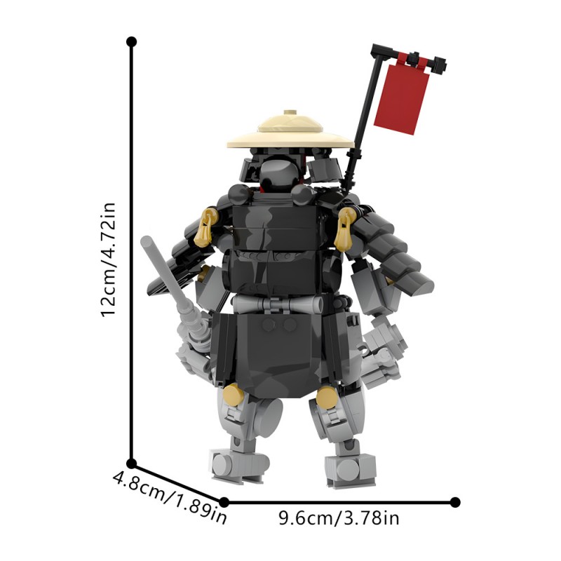 GOBRICKS MOC 202376 Oni Samurai Mech - YWOBB
