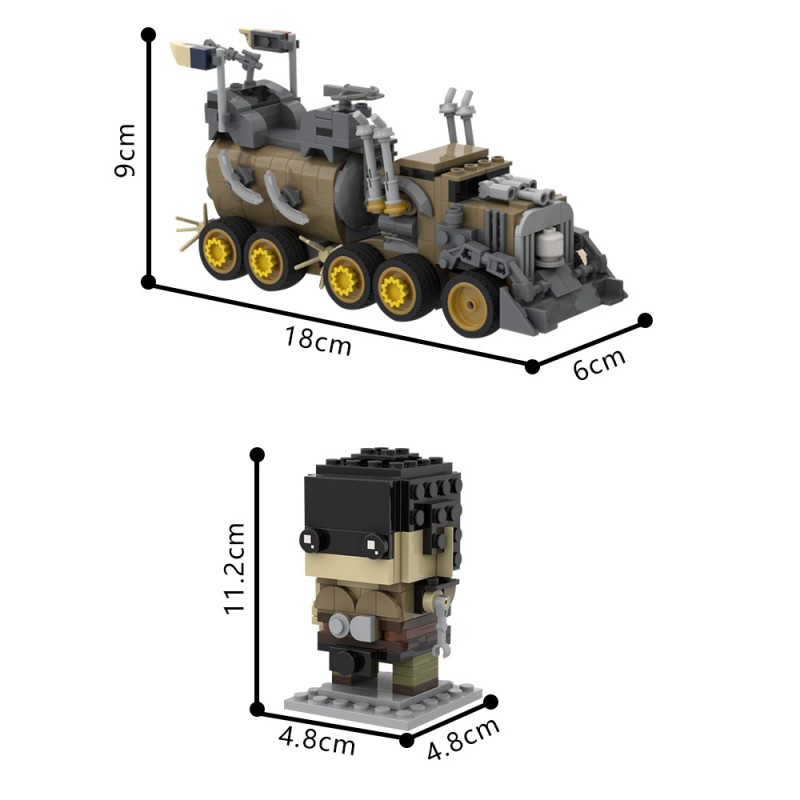 GOBRICKS MOC 202186 Furiosa  War Rig - YWOBB