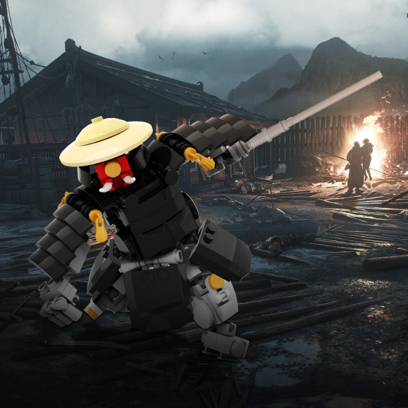 GOBRICKS MOC 202376 Oni Samurai Mech - YWOBB