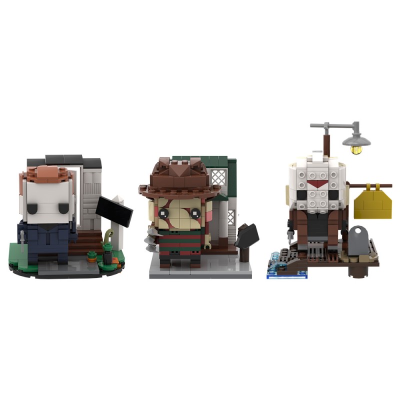 GOBRICKS MOC A0652 Halloween Friday the 13th A Nightmare on Elm Street - YWOBB