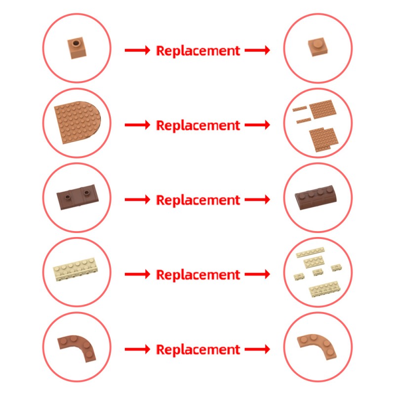 GOBRICKS MOC 189669 Medieval Joiner's Workshop - YWOBB