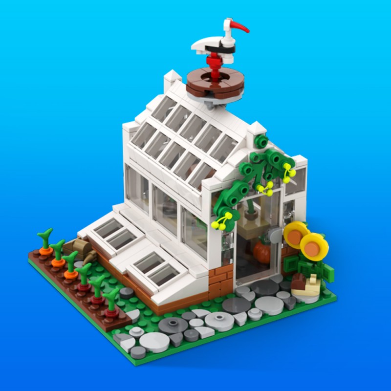 GOBRICKS MOC 194436 Victorian Greenhouse - YWOBB