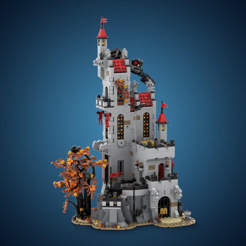 GOBRICKS MOC 191306 Fright Knights - Basil's Manor - YWOBB