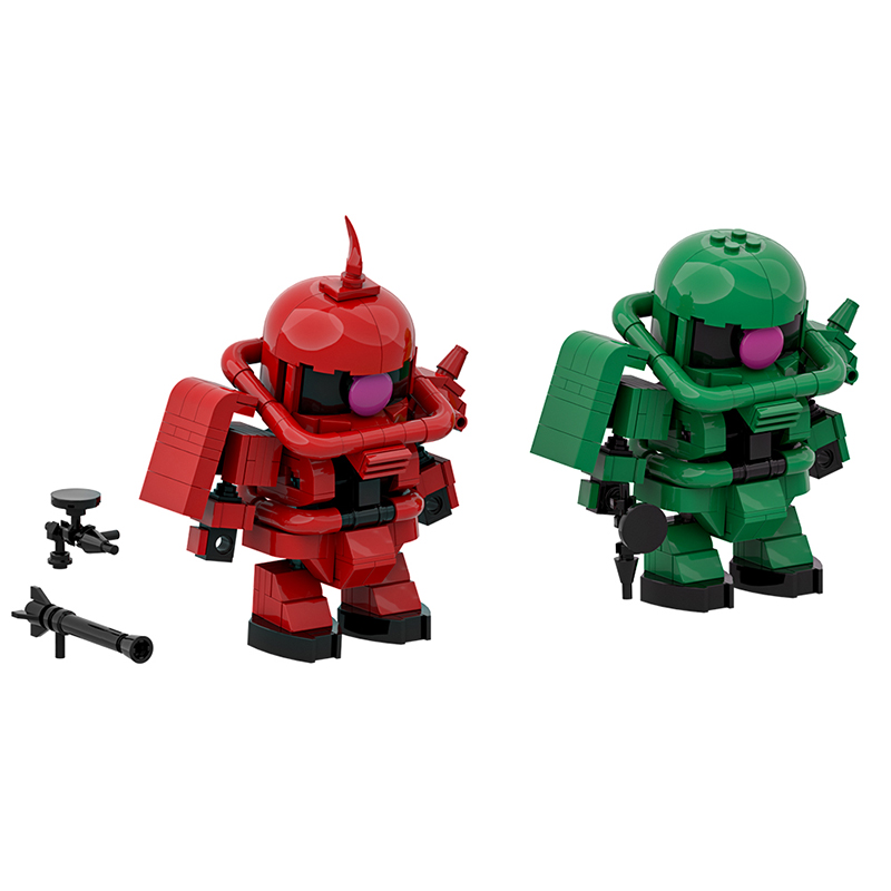 GOBRICKS MOC A1830 Zaku Warrior - YWOBB