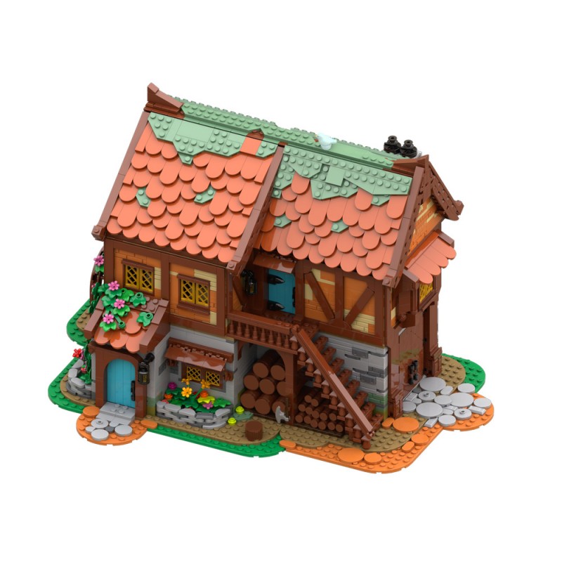 GOBRICKS MOC 189669 Medieval Joiner's Workshop - YWOBB
