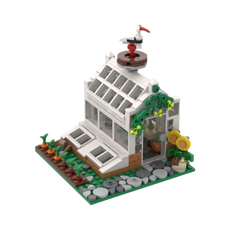 GOBRICKS MOC 194436 Victorian Greenhouse - YWOBB