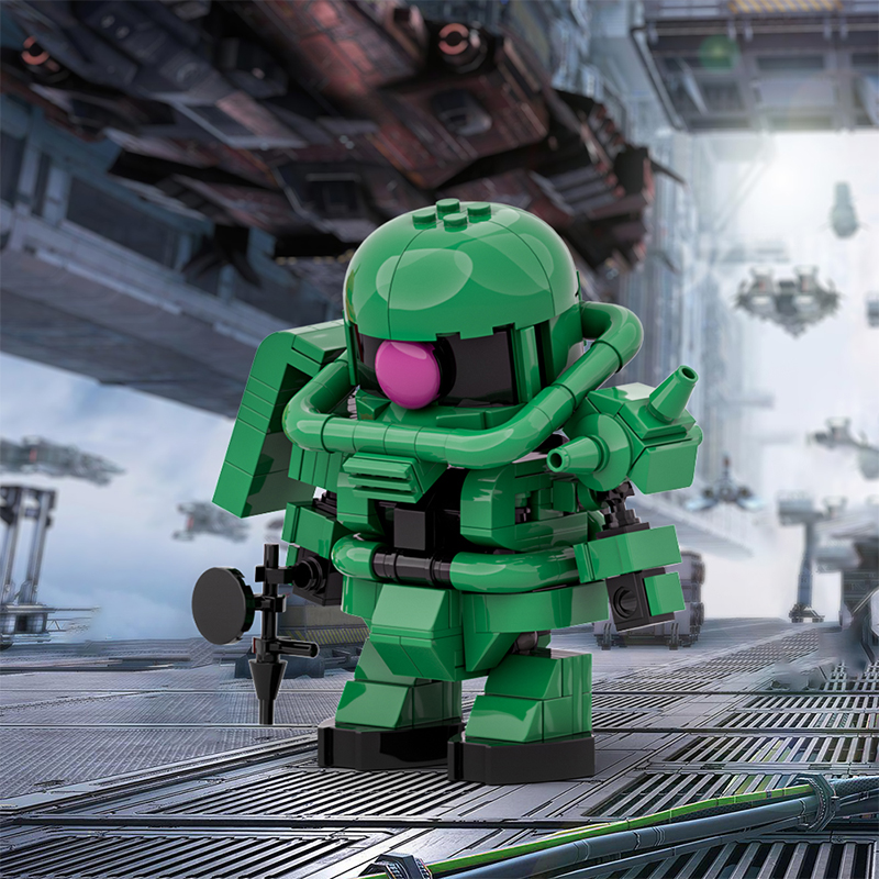 GOBRICKS MOC A1830 Zaku Warrior - YWOBB