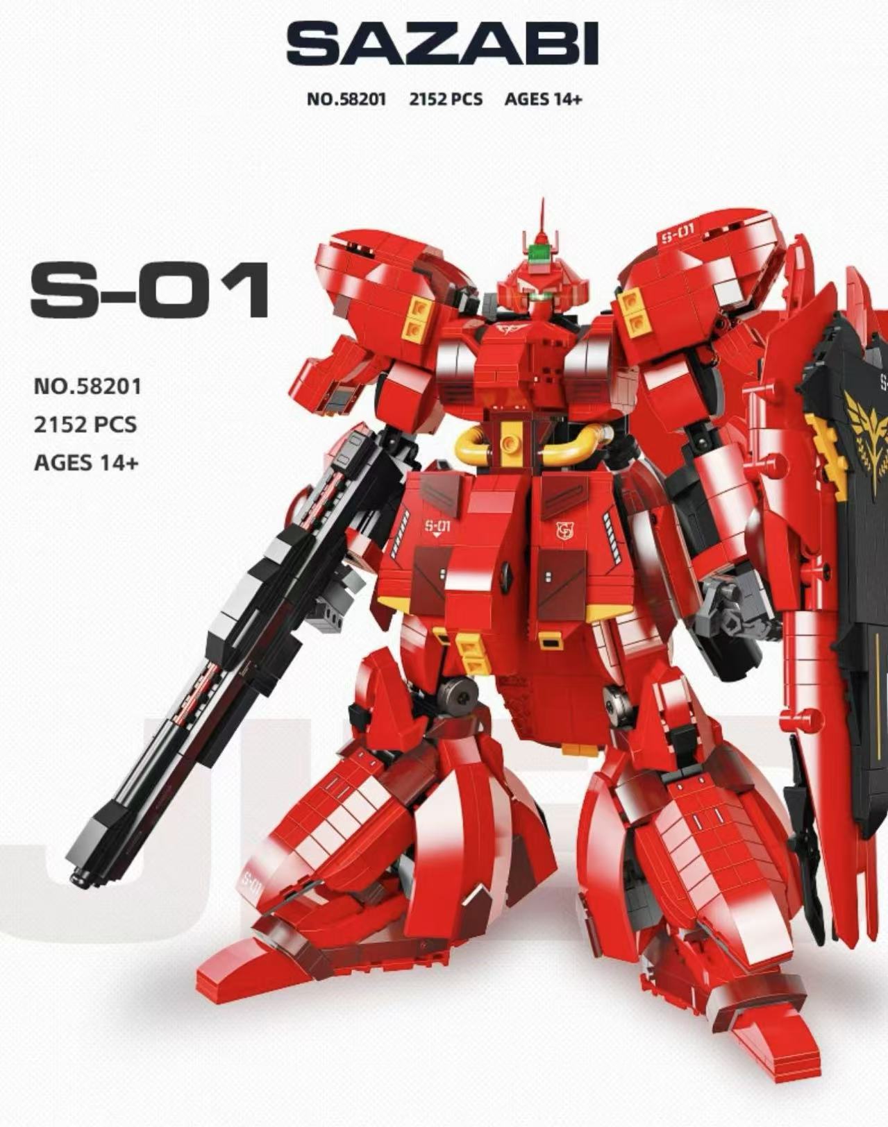 JIE STAR 58201 Gundam MSN-04 SAZABI - YWOBB