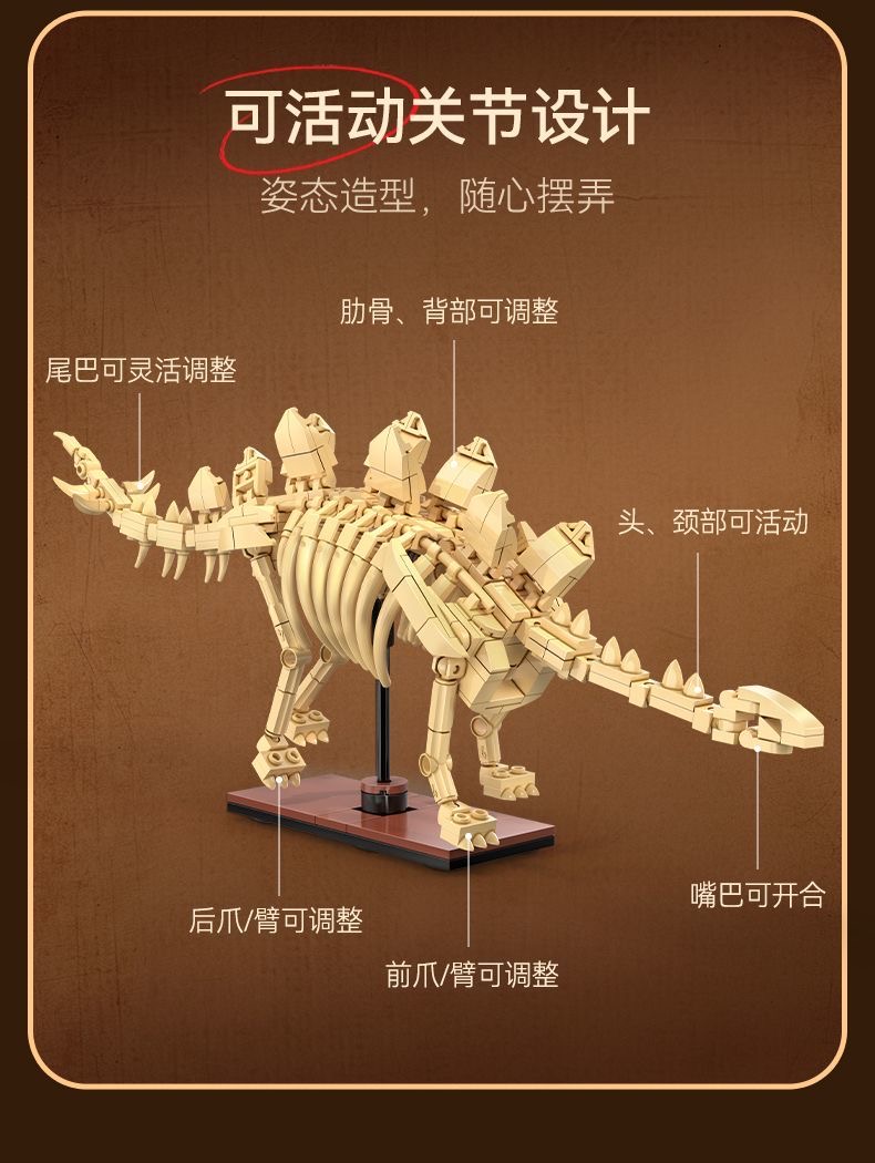 CADA C59013 Skeleton dinosaur model - Triceratops - YWOBB