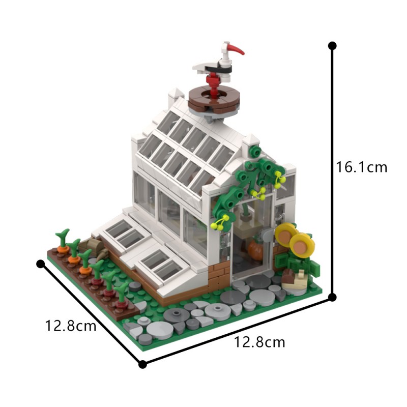 GOBRICKS MOC 194436 Victorian Greenhouse - YWOBB