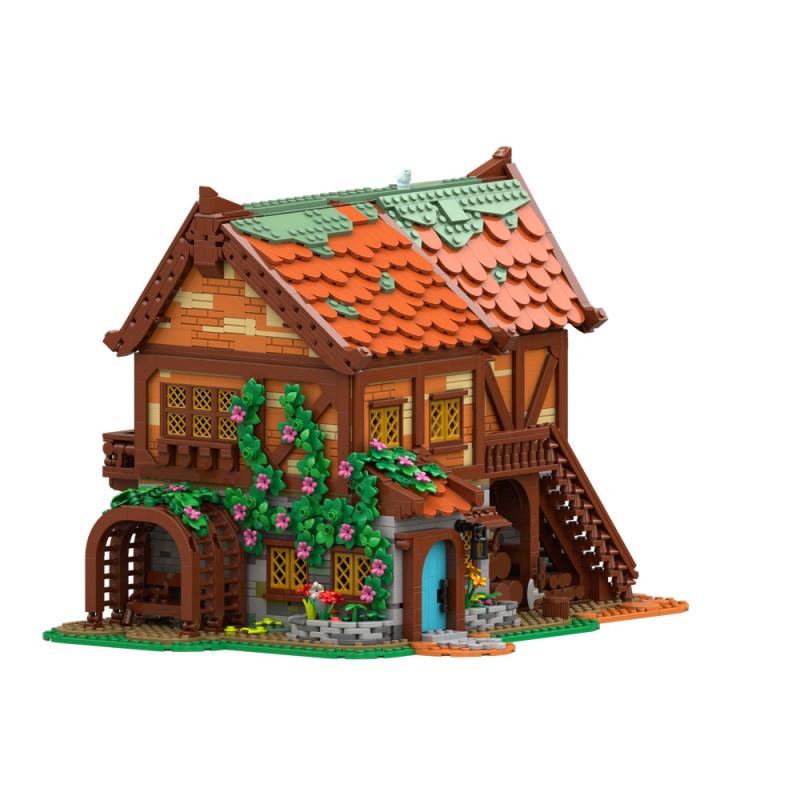 GOBRICKS MOC 189669 Medieval Joiner's Workshop - YWOBB