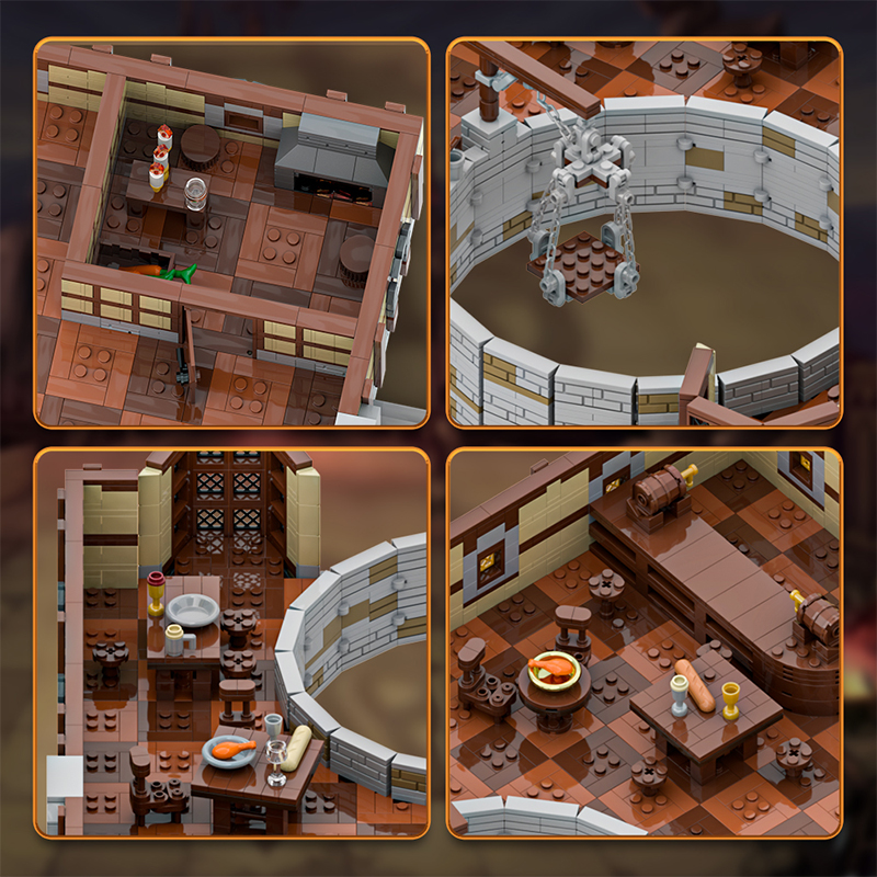 GOBRICKS MOC 202603 Dungeons & Dragons - The Yawning Portal - YWOBB