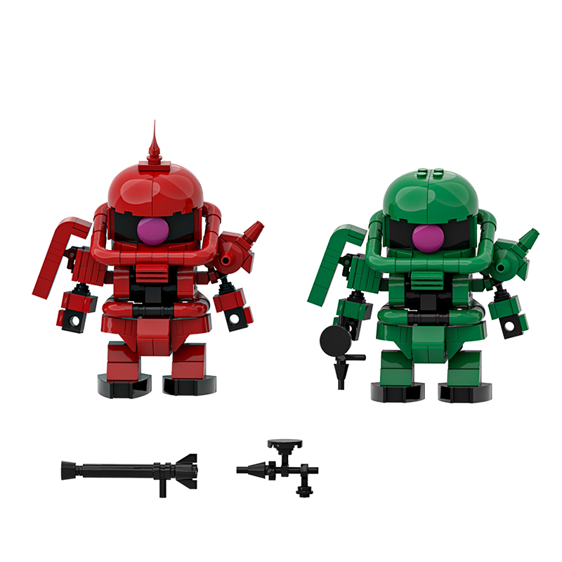 GOBRICKS MOC A1830 Zaku Warrior - YWOBB
