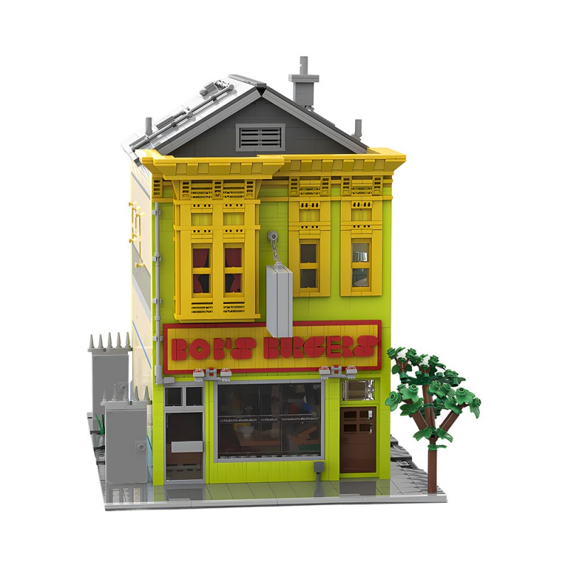 GOBRICKS MOC 186048 Bob's Burgers house - YWOBB