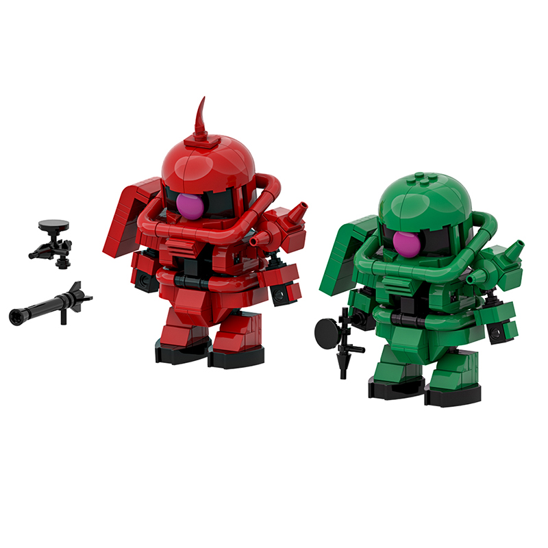 GOBRICKS MOC A1830 Zaku Warrior - YWOBB