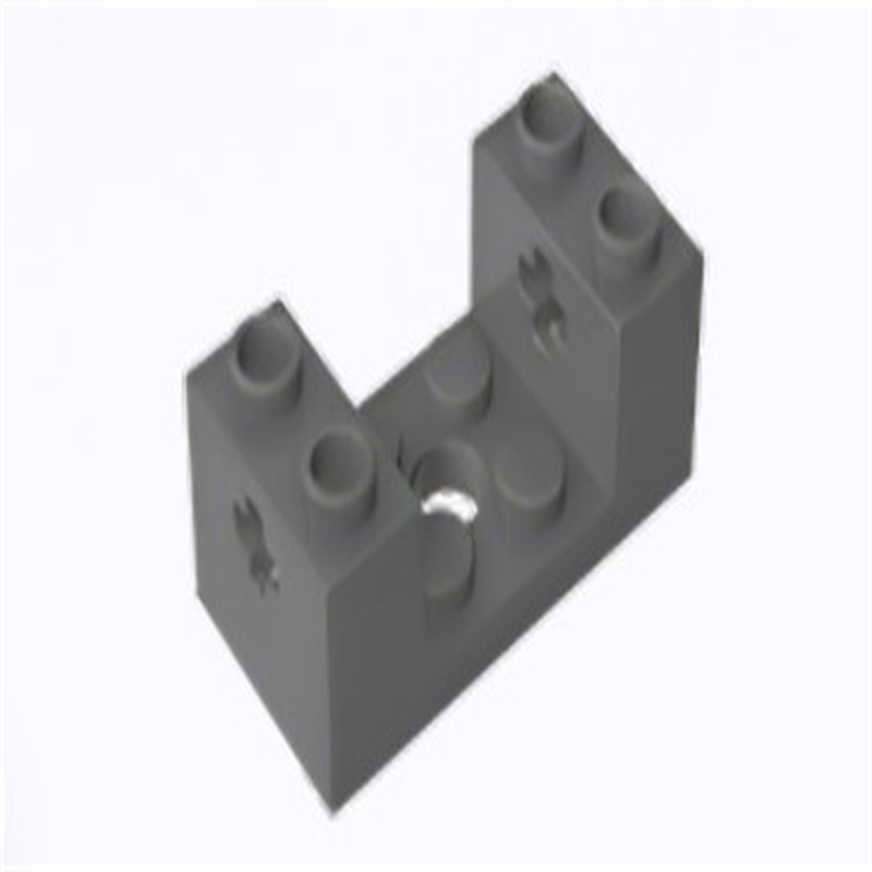 GOBRICKS GDS-90427 Technic Brick 2 x 4 x 1 1/3 with Axle Holes and 2 x 2 Cutout - YWOBB