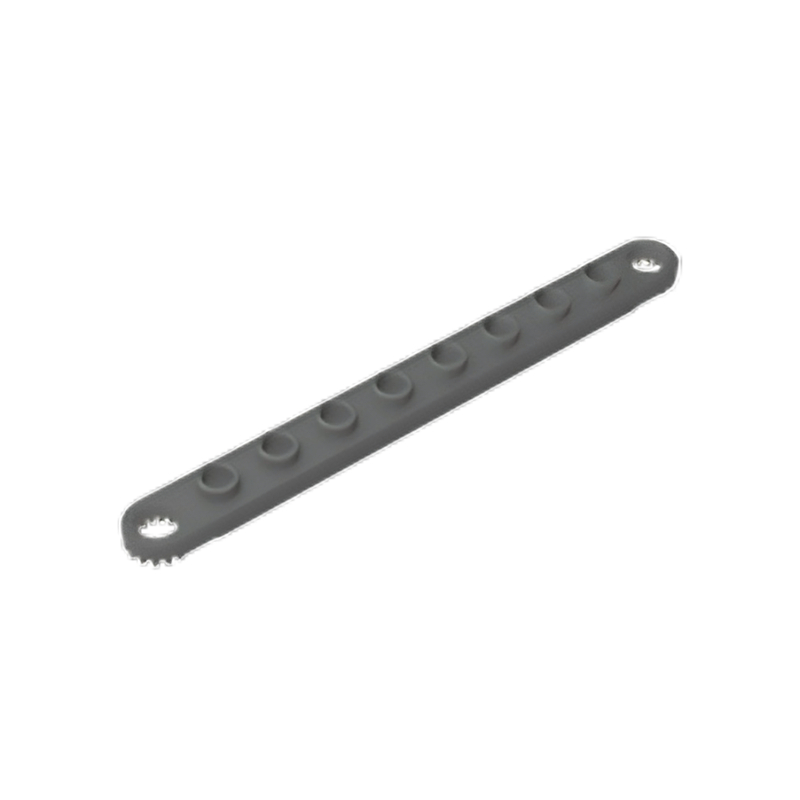 GOBRICKS GDS-90310 Technic Plate 1 x 10 with Toothed Ends - YWOBB